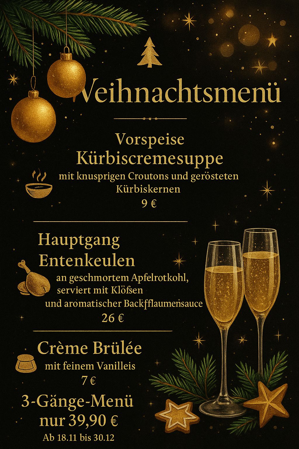 events in restoran Kogan in Rostock Weinachten 2025